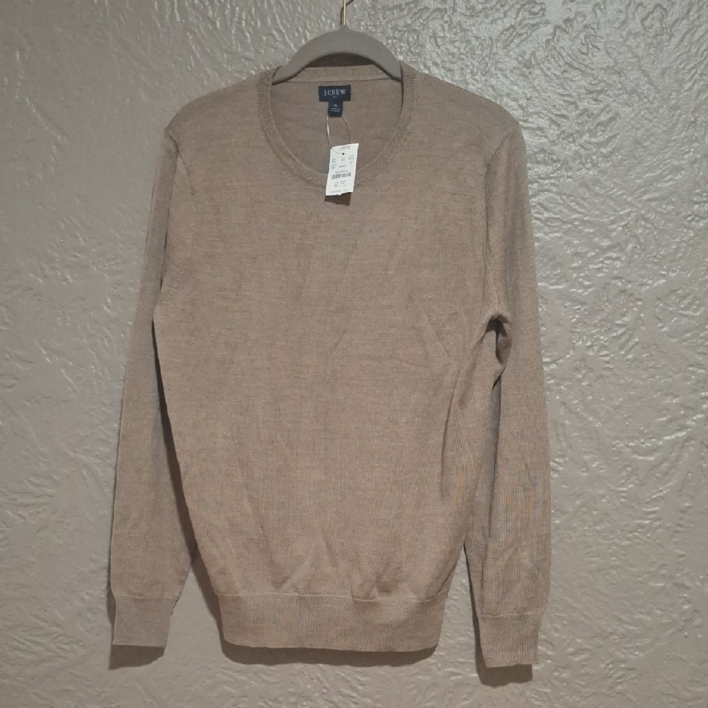 J. Crew Factory Men's Tan Crewneck Sweater Size S